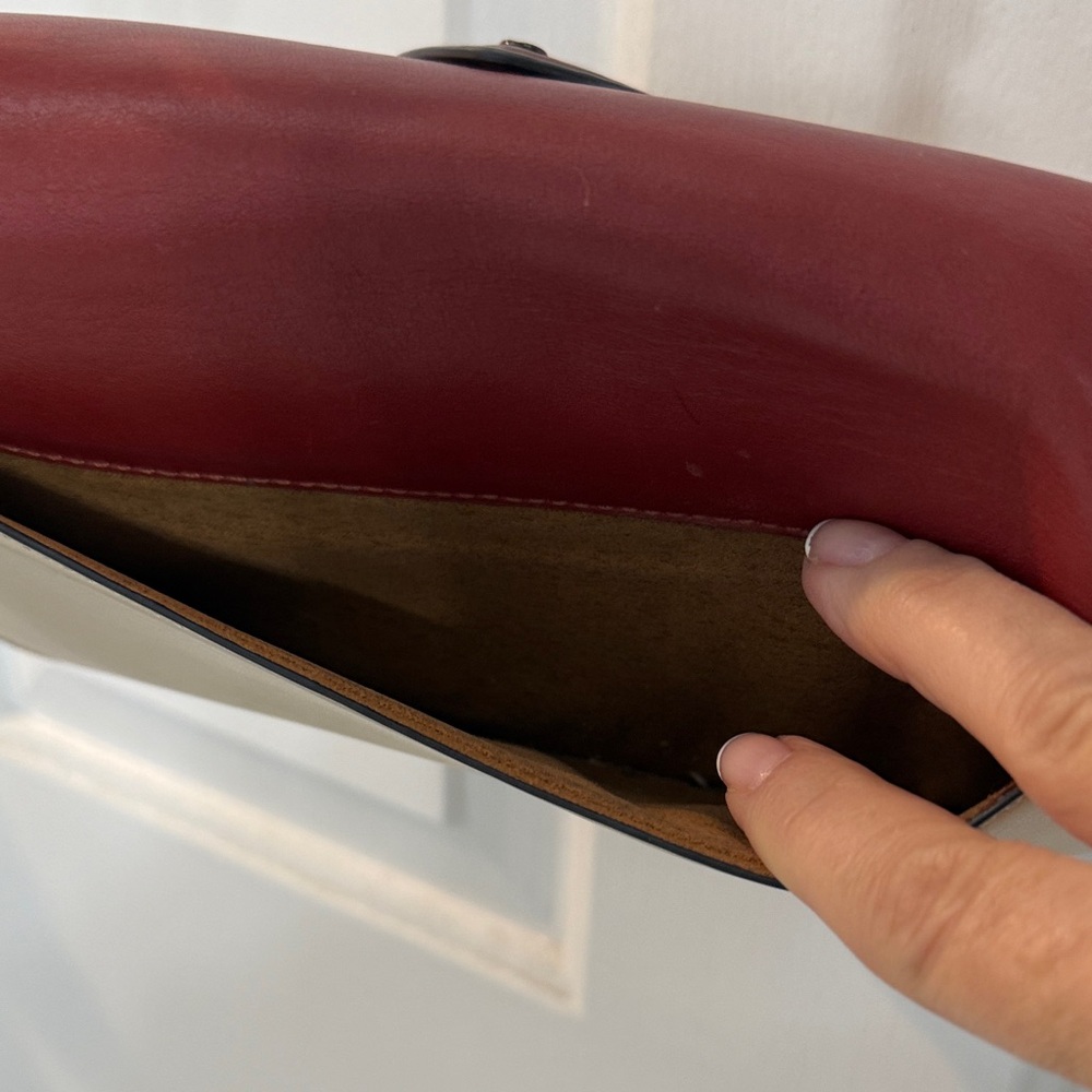 Coach Red and Cream Crossbody Bag - Picture 6 of 12